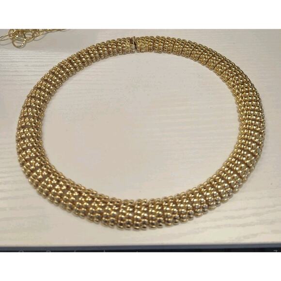 Lot Of 7 Gold Tone Jewelry 925 Sterling Silver 2 Necklaces 5 Pairs Earrings 165g - Picture 16 of 16